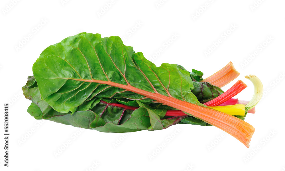 Wall mural swiss chard leaves vegetable isolated on transparent png - Wall murals