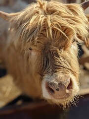 Portrait of a highland cow 1