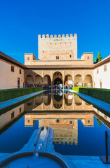 Fototapeta premium アルハンブラ宮殿 アラヤネスの中庭