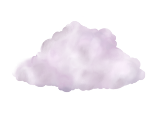 realistic watercolor cloud isolated on transparency background ep05