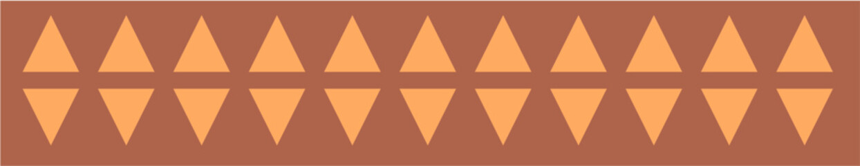 Brown Decorative Arrow Border Vector Design Element