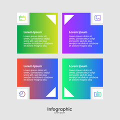Modern Vector infographic design template