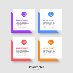 Modern Vector infographic design template