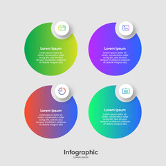 Modern Vector infographic design template