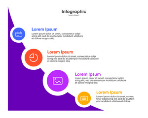 Modern Vector infographic design template
