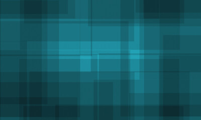 Cyan blue background of dark overlapping squares