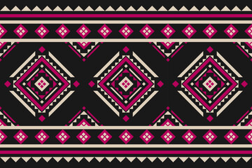 Carpet ethnic tribal pattern art. Geometric ethnic seamless pattern in tribal. Mexican style. Design for background, illustration, rug, fabric, clothing, carpet, textile, batik, embroidery.