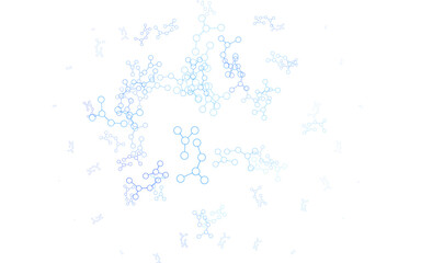 Light BLUE vector pattern with artificial intelligence network.