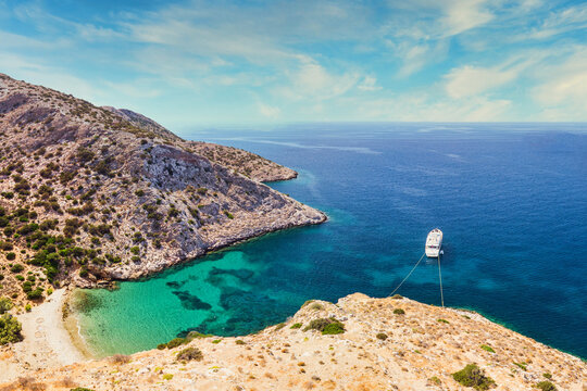 The beach Armeos in Syros, Greece