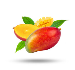 Mango fruit isolated  on transparent png
