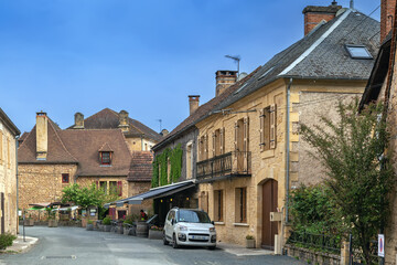 Street in Saint-Leon-sur-Vezere, France