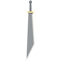 Dragon Slayer Sword Machete Two Handed One Side Sharp Classic Weapon