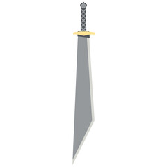 Dragon Slayer Sword Machete Two Handed One Side Sharp Classic Weapon