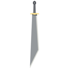 Dragon Slayer Sword Machete Two Handed One Side Sharp Classic Weapon