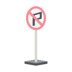 driving test material traffic signs prohibited sign parking