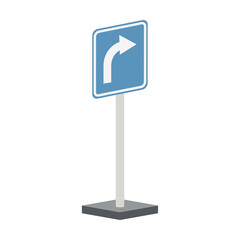 driving test material traffic signs left turn sign