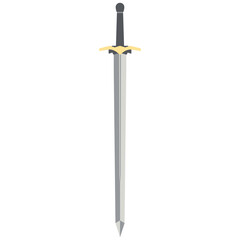 Sword Two Handed Two Side Sharp Swords Samurai Knight Weapon