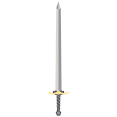 Sword Two Handed Two Side Sharp Swords Samurai Knight Weapon