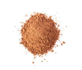 instant cocoa powder isolated on transparent png - obrazy, fototapety, plakaty