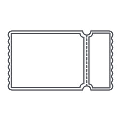 Sticker Ticket Bullet Journal Line Art