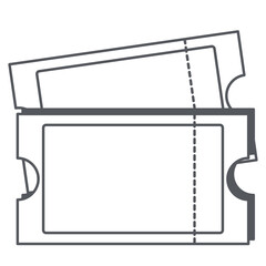Sticker Ticket Bullet Journal Line Art