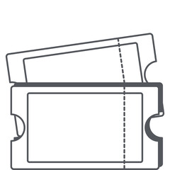 Sticker Ticket Bullet Journal Line Art