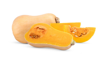 Butternut squash isolated on transparent png