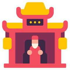 shrine flat icon