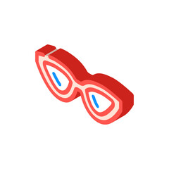 style glasses optical isometric icon vector. style glasses optical sign. isolated symbol illustration