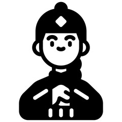 chinese solid icon