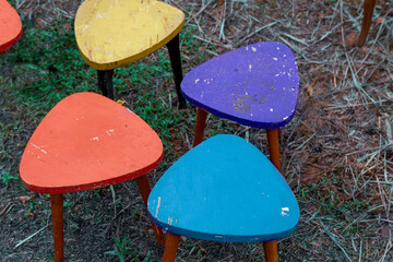 collection of tabourets