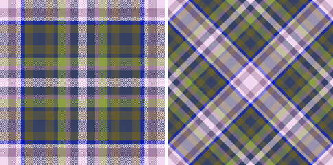 Textile tartan texture. Seamless fabric plaid. Vector background pattern check.