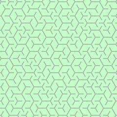 Fototapeta premium Hexagonal Maze pattern abstract illustration