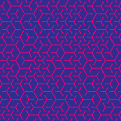  Hexagonal Maze pattern abstract illustration