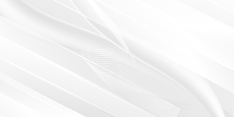 White abstract elegant modern Background. Wave gradient design style. Space concept
