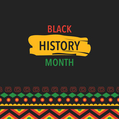Black History Month Flat Illustration