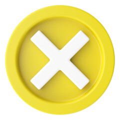 Cross sign. 3D illustration.