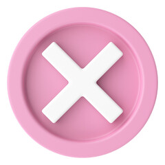 Cross sign. 3D illustration.