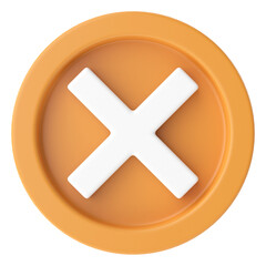 Obraz premium Cross sign. 3D illustration.