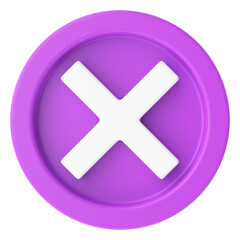 Obraz premium Cross sign. 3D illustration.