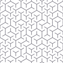  Hexagonal Maze pattern abstract illustration