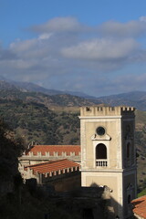 Fototapeta na wymiar Il campanile di Savoca, Catania, Sicilia