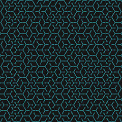 Fototapeta premium Hexagonal Maze pattern abstract illustration