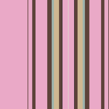 Stripes pattern vector background. Colorful stripe abstract texture. Fashion print design. Vertical stripes in pink and brown shades