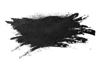 Ink splashes isolated transparency background.