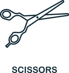 Scissors icon. Monochrome simple Barber Shop icon for templates, web design and infographics