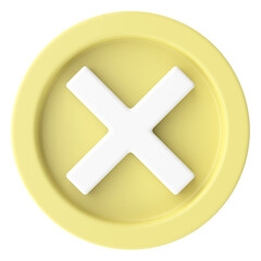 Obraz premium Cross sign. 3D illustration.