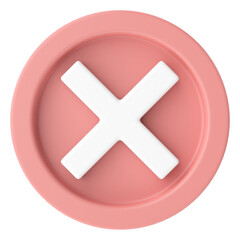 Obraz premium Cross sign. 3D illustration.