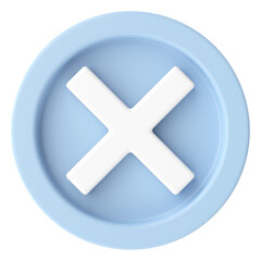 Cross sign. 3D illustration.