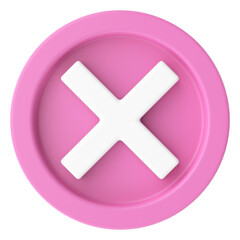 Cross sign. 3D illustration.